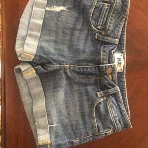 Paige Denim Blue Jean Shorts